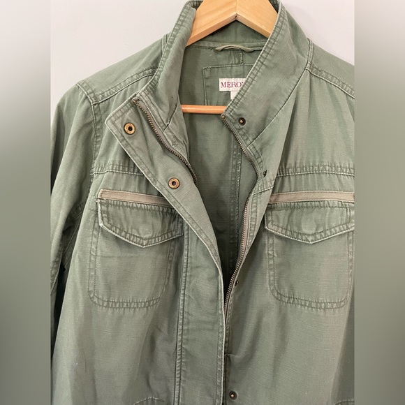 2/$20 Merona Jacket, unisex. size L. Army green. - Picture 4 of 6